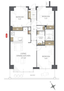 【間取り】アルファステイツ泉田 