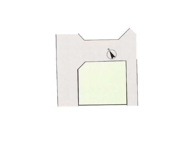 【土地図】 | 新座市東3丁目　建築条件なし売地　全1区画　(志木本店) | 3方角地につき開放感良好です。建築条件はございません。お好きなハウスメーカーでご建築ください。