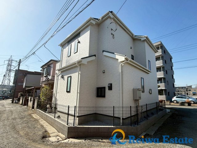 新築戸建　茅ヶ崎市香川4丁目の外観|三方向角地のため開放感のある立地です♪