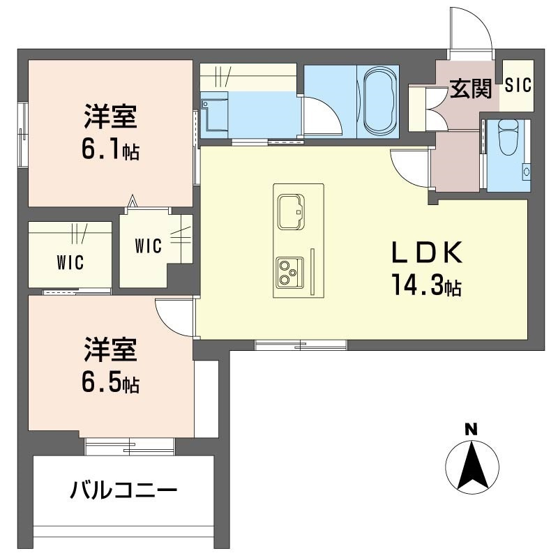 ルーエ清瀬の外観|印刷のため実物とは多少異なる場合がございます