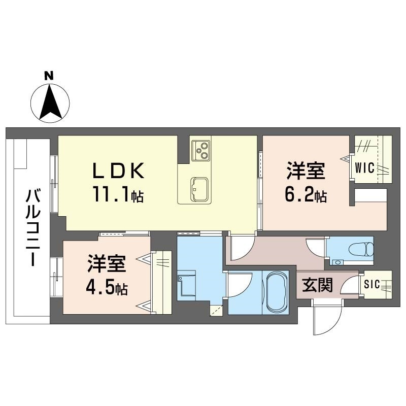 ルーエ清瀬の間取り