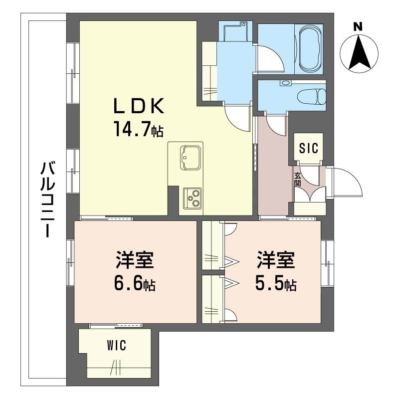 ルーエ清瀬の間取り