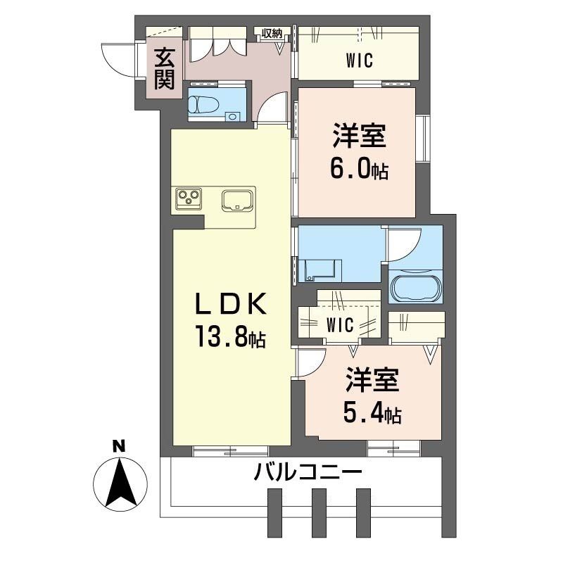 ルーエ清瀬の間取り