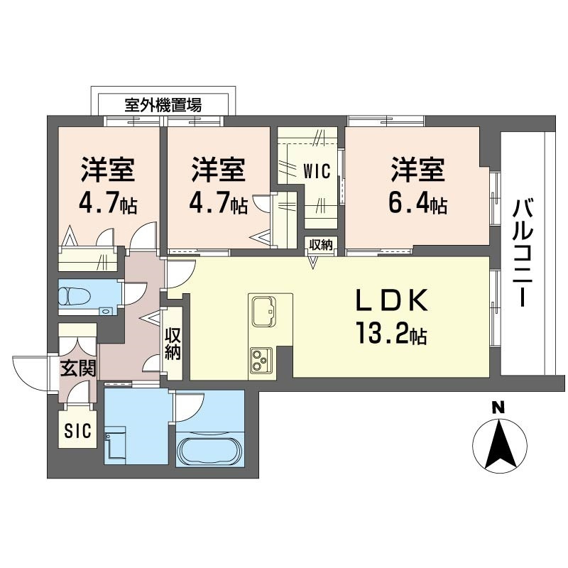 ルーエ清瀬の間取り