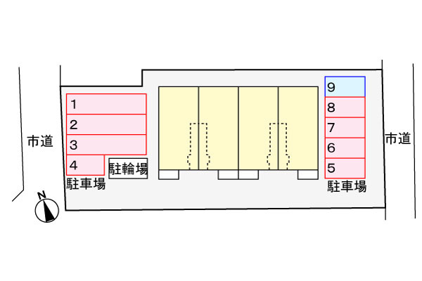 パークヒルズの区画図