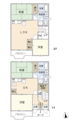 【東京都】江戸川区中央1棟売りアパート　満室稼働中！の間取り