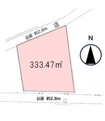 坂戸市青木売地の土地図