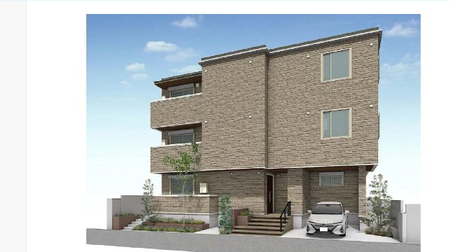 フラッツ秋津の外観パース