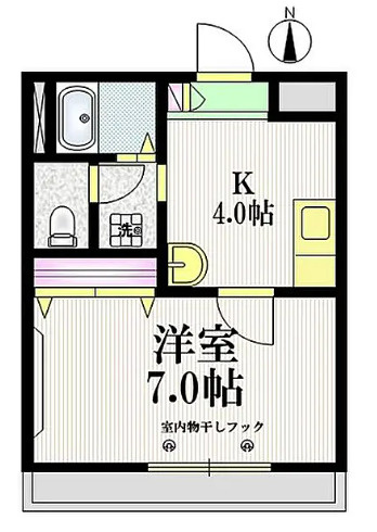 練馬区錦２丁目の一棟マンションの間取り
