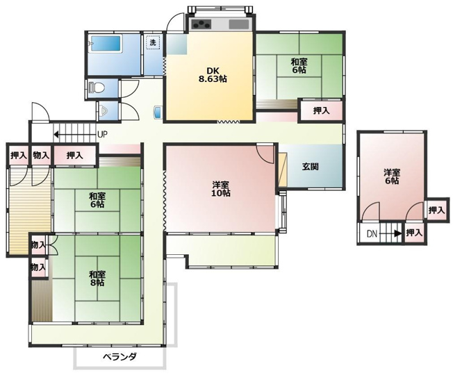 【間取り】 | 宇城市松橋町両仲間