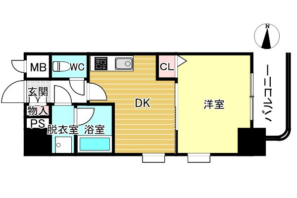 ライオンズマンション柳ヶ瀬【3階】の間取り