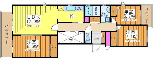 リュゼ経堂の間取り