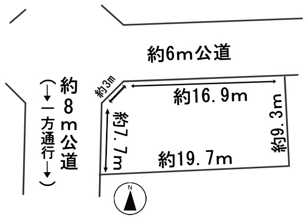 ６５７６３　岐阜市福光西1丁目土地の区画図