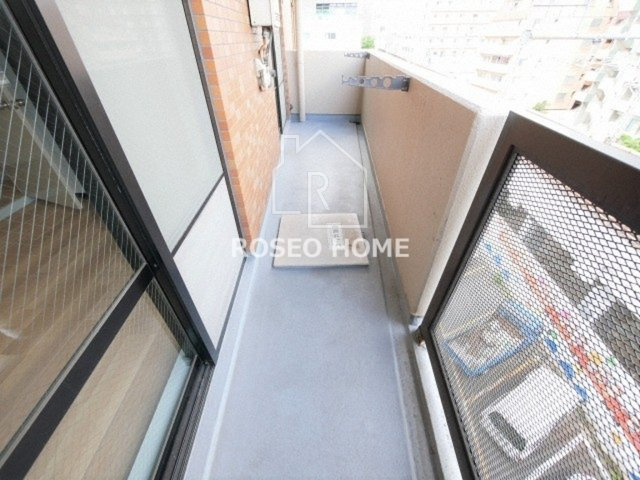 第一玉造マンションのバルコニー