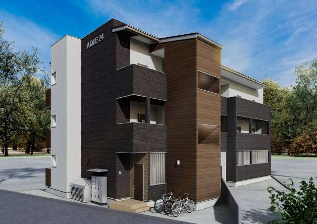 【外観パース】 | AQUE24 | 東千葉駅徒歩3分♪
新築物件です！