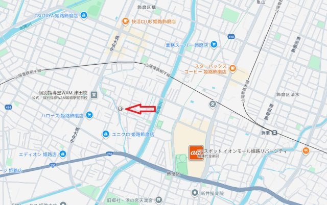 姫路市飾磨区加茂　中古戸建の地図