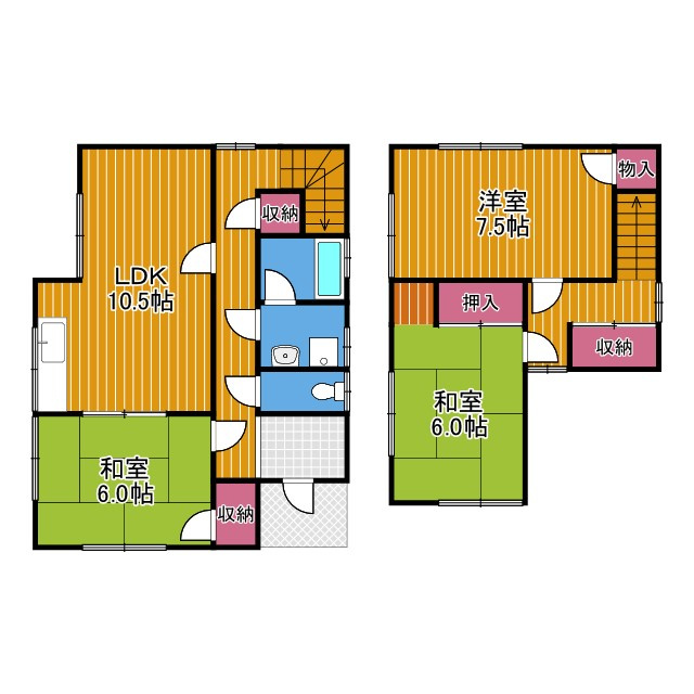 野戸建の間取り