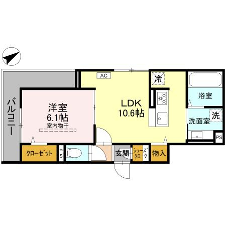 ビーネ北坂戸の間取り