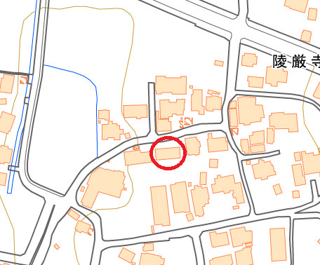 宗像市陵厳寺　一棟アパートの地図