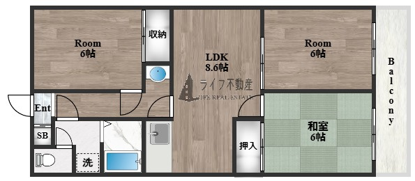 サングリーン布施の間取り