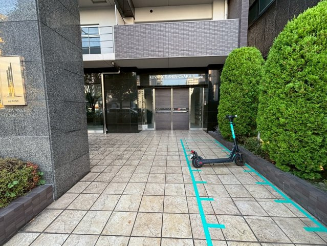 アドバンス新大阪Ⅴのエントランス