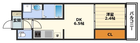 セレニテ天六リアンの間取り