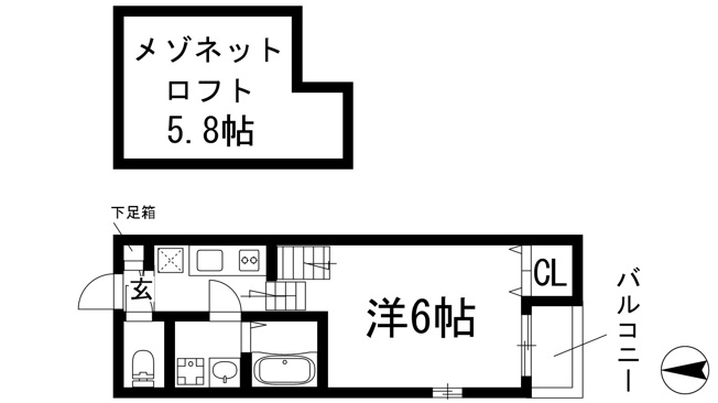 【間取り】 | ハーモニーテラス上池田