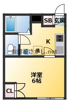 早稲田鶴巻町IMAハウスの間取り