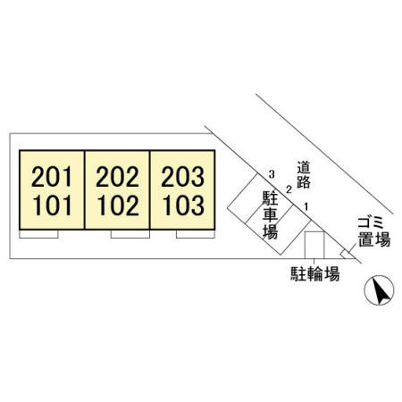 リオフォートの区画図
