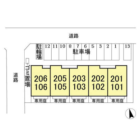 ラシャンスマチハタの区画図