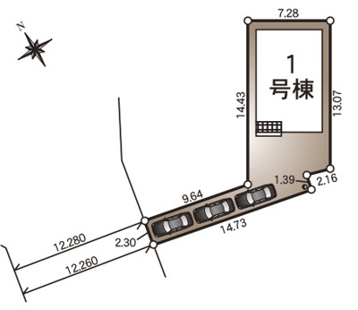 【区画図】 | 飯田グループ販売戸数全国7位の現地販売会社です【戸田市中町２-１０-１３付近】 | 区画図