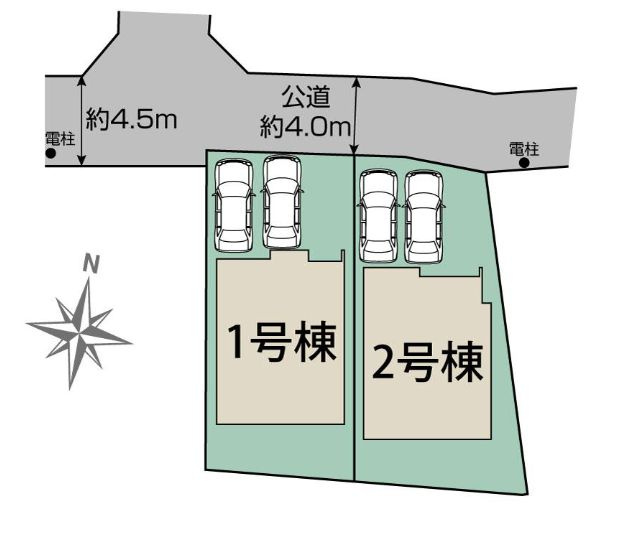 小田原市酒匂新築戸建て　1号棟の区画図|区画図「小田原市酒匂新築戸建て」