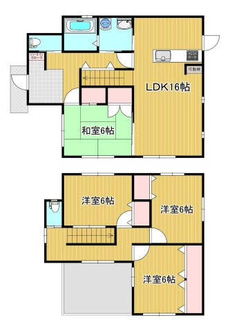 福岡市城南区樋井川2丁目　中古戸建の間取り