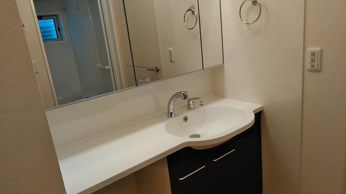 クールハイツⅡの洗面所|ワイド洗面