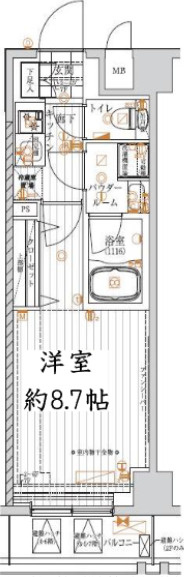レガリス目白学習院下【ペットOKの築浅デザイナーズ／10月下旬空き予定】の間取り