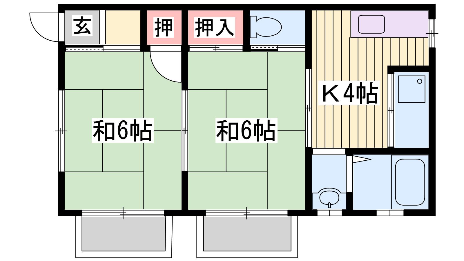 ハウス稲文Ⅰの間取り