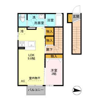 【間取り】 | ヴィクトワール Ⅱ　Ｂ