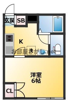 早稲田鶴巻町IMAハウスの間取り