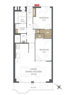 【間取り】近鉄ハイツ六実 