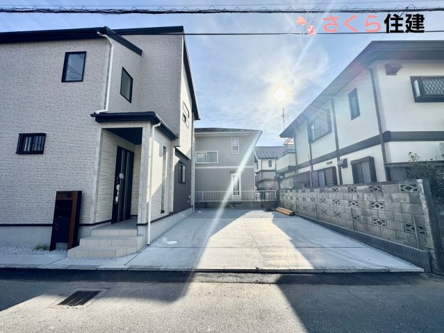 宇都宮市五代３丁目　１棟の駐車場|カースペース２台可能です。