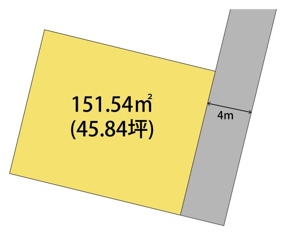 和歌山市大谷・土地・127334の区画図