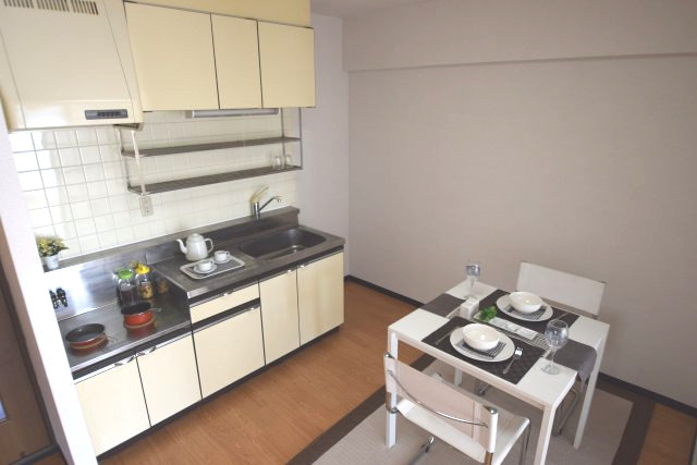 エンリッチＦ1号のキッチン|家具は付きません
前回募集時の写真です
