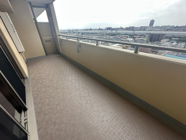 草加市旭町６丁目の賃貸マンションのバルコニー|※過去退去時のお写真です