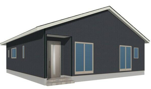 宮崎市恒久第14　６号棟の外観パース