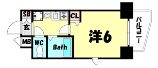 【間取り】 | エステムコート神戸元町通
