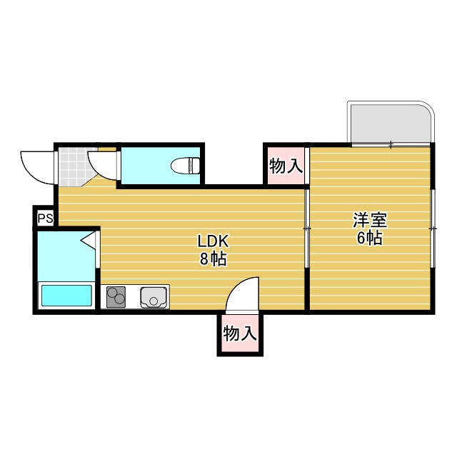 キャロル豊中本町Ⅱの間取り
