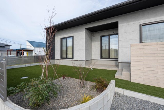 万代ホーム様　西浜新築一戸建ての庭