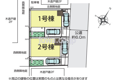 【新築分譲住宅】川越市砂新田1丁目3期の区画図