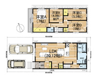 高槻市東上牧3丁目　新築戸建の画像