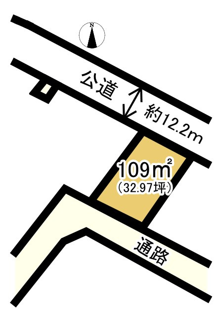 下唐子1621番54　土地の土地図|土地図です。